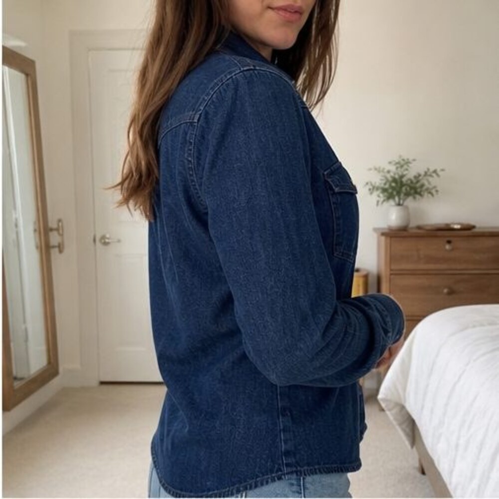 Blush Button Blouse - Picture 3 of 6